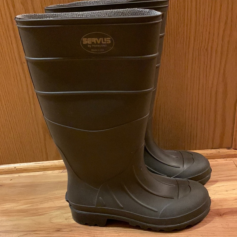 Honeywell Servus USA RUBBER RAIN MUCK BOOTS steel toe waterproof size 4.5